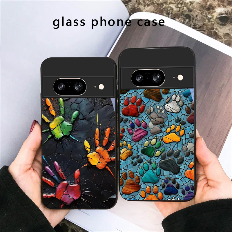 Google Pixel 9 - Чехол для телефона из черного стекла